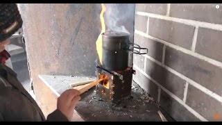 Frühstück kochen mit dem Hobo  Bushcraft Essentials Bushbox LF  Junior amp Hillbilly [upl. by Raskind]