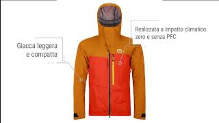 ORTOVOX RAVINE JACKET Giacca da freeride casual ad ISPO 2023 [upl. by Tami]