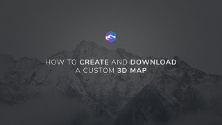 How to create and download a custom 3D map online  3DMappercom [upl. by Felike]