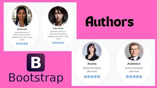 create about the author page sing bootstrap framework [upl. by Ayra]