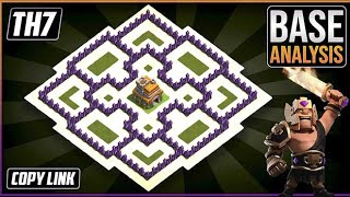 NEW TOWN HALL 7 Th7 FARMING BASE With Link  2023  th7 hybridtrophy base with link  coc [upl. by Fiel]