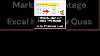 Day 21  MSExcel Tips  Do Not Type Student Marks  One By One short ytshorts exceltips wfm [upl. by Ybreh]