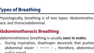 Types of Breathing  Abdominothoracic amp Thoracoabdominal [upl. by Eddie]