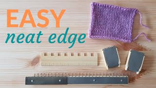 How to cast on a neat edge ewrap  Knitting machine tutorial  Brother KH260 [upl. by Yenaiv]