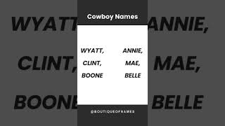 cowboy names wyatt clint boone annie mae belle music musica reggaeton trap remix funny [upl. by Nlyak]