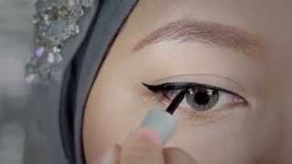 Tutorial Eyeliner Liquid Wardah [upl. by Llener]