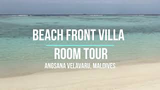 Room Tour of Angsana Velavaru An Epic Beachfront Villa in the Maldives Malediven المحيط الهندي [upl. by Gregorio]