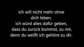 Du bist mein Ein und Alles  lyrics [upl. by Mears]