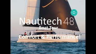 Nautitech 48 Open Sailing Catamaran  the New Flagship Boat Tour Walkaround Specs amp Prices [upl. by Sherwynd]