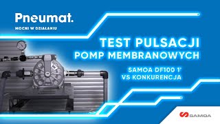 Test pulsacji pomp membranowych Pompa membranowa SAMOA DirectFlo DF100 1” vs Konkurencja 1” [upl. by Siuol]