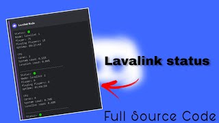 Lavalink Live status in your Discord server  discordjs discord [upl. by Deanne765]