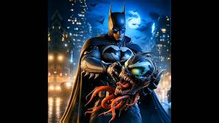 Batman 🦇 vs Venom 🐍  Epic AI Monster Battle ai marvel shorts shortvideo [upl. by Kreit]