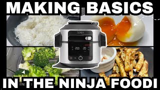 COOKING BASICS in the NINJA FOODI  5 Easy Recipes for Beginners  Veg Chips Rice Yogurt amp Eggs [upl. by Froemming56]