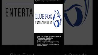 Blue Fox Entertainment Canada To Acquire Distributor Unobstructed View [upl. by Ellennej855]