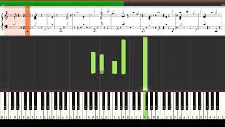 Erik Satie Gymnopedie No 2 quotslowly and sadlyquot Piano Tutorial Synthesia Sheet Music  midi [upl. by Frame131]