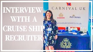 CRUISE SHIP RECRUITER tells us how to have a successful INTERVIEW for a job onboard cruise ships [upl. by Converse]