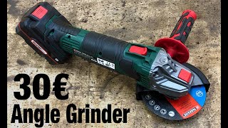 Lidl PARKSIDE ® Cordless Angle Grinder PWSA 20Li C3 Unboxing and Test  Akku Winkelschleifer [upl. by Traggat321]