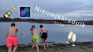 nieuwjaarsduik 2024 [upl. by Elledoj136]