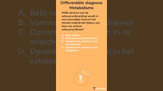 Differentiële diagnose Metabolisme 1 geneeskunde biomedische metabolisme verbranding dokter [upl. by Natan]