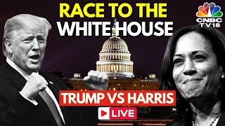 Election 2024 LIVE Updates Latest US Elections Results  Who is Leading Harris or Trump  N18G [upl. by Esoranna252]