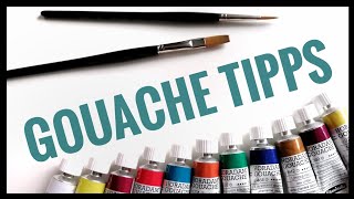 14 GENIALE TIPPS für das Malen mit GOUACHE 🎨 [upl. by Ambert]