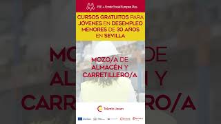 Cursos gratuitos para jóvenes desempleados en Sevilla [upl. by Indira]