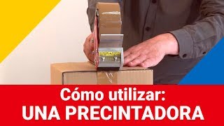 Cómo utilizar una precintadora manual tutorial  Rajapack [upl. by Ericha]