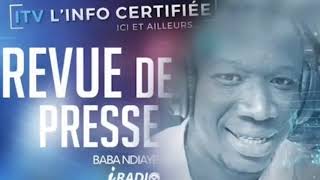 ITV  REVUE DE PRESSE IRADIO DU JEUDI 25 JANVIER 2024 AVEC BABA NDIAYE [upl. by Sherilyn]