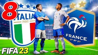 SE PERDO ITALIA ELIMINATA  SFIDA vs MBAPPE  IL DERBY DI ROMA  FIFA 23 CARRIERA GIOCATORE 8 [upl. by Norrahc]