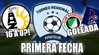 GOLEADA HISTÓRICA en el Torneo Regional  Noticias Primera Fecha [upl. by Abroms]