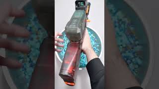 Cool Transparent P90 Water Bead Toy Gun Power and Style Combined [upl. by Annoek]