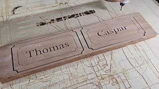 How to Make a Custom Engraved Wooden Sign with a CNC Router  CNC Woodworking Project [upl. by Kore]