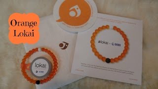 Orange Lokai For Mental Health Awareness Bracelet Unboxing [upl. by Peedus]