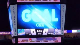 Jacksonville Icemen score a goal East Coast Hockey League  May 23 [upl. by Nnylsor]