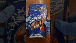 ASMR LINDOR TRUFFLES ♡ CHOCOLATE ASSORTMENTS 🥳💙😋 shorts asmr food lindt chocolate [upl. by Assiran]