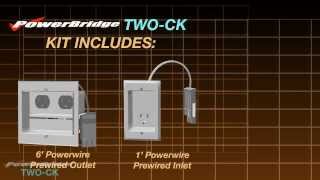 PowerBridge TWOCK Dual Power Recessed InWall Cable Management for wall mounted HDTV [upl. by Edouard]