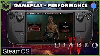 Steam Deck  Diablo 4 Early Access  Steam OS  Gameplay amp Performance [upl. by Anitnuahs]