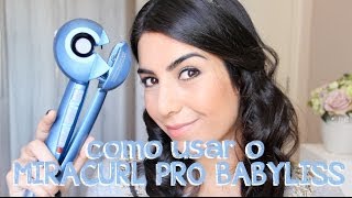 Cabelo Como usar o MiraCurl Pro  Penteado de Princesa [upl. by Gitel9]