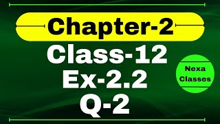 Class 12 Ex 22 Q2 Math  Inverse Trigonometry  Q2 Ex 22 Class 12 Math  Ex 22 Q2 Class 12 Math [upl. by Hgielek]