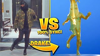 FORTNITE DANCES IN REAL LIFE 100 IN SYNC Drake Toosie Slide [upl. by Gombach]