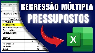 ✅ Guia COMPLETO de REGRESSÃO MÚLTIPLA com análise de PRESSUPOSTOS no EXCEL para PREVISÃO de VENDAS [upl. by Stock]