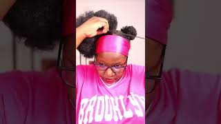 Lovely and pretty type 4 natural hairstyle hairstyle hairtutorial hair shorts trending [upl. by Maharg]