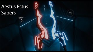 Aestus Estus sabers Beatsaber Mods [upl. by Ahern]