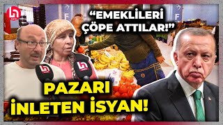 ZAM ÜSTÜNE ZAM Emekli vatandaşın semt pazarındaki isyanı pazarı inletti quotEmeklileri çöpe attılarquot [upl. by Airtal]