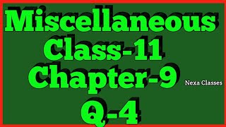 Miscellaneous Exercise Chapter 9 Q4 Sequence and Series Class 11 Maths NCERT [upl. by Krischer36]