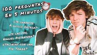 100 PREGUNTAS EN 5 MINUTOS 🤭 CON MI HERMANO 😂 [upl. by Gewirtz]