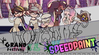 final fest grand festival  splatoon speedpaint [upl. by Marras71]