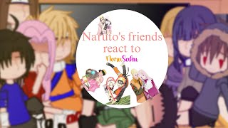 Narutos friends react to narusaku [upl. by Adiaroz887]