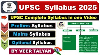 UPSC Syllabus 2025 in Hindi  UPSC Civil Services Exam Syllabus Overview  UPSC IAS Exam Pattern [upl. by Torbart661]