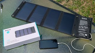 Unboxing NekTeck 28W Solar Charger [upl. by Vorster584]